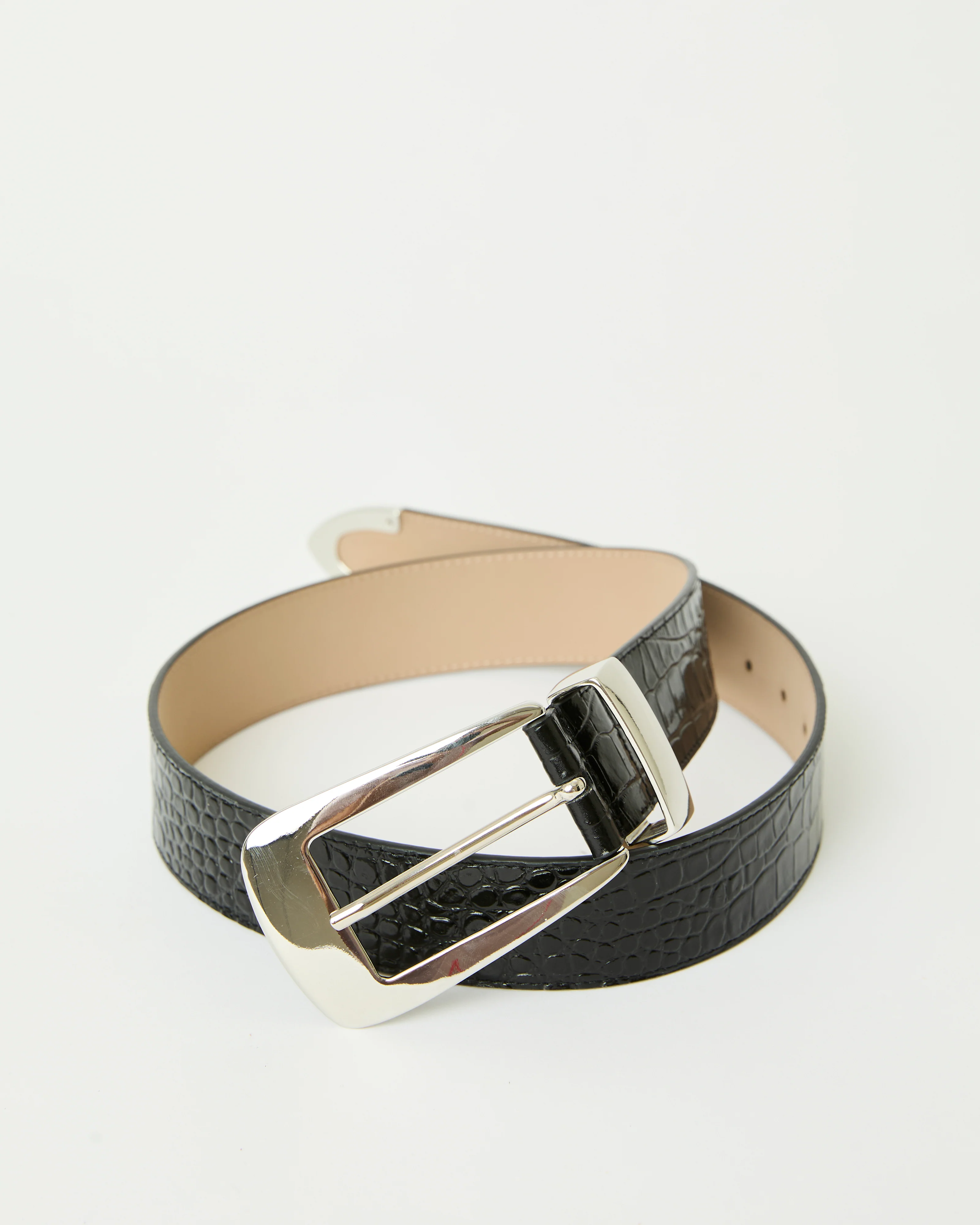 ARDEN CROCO LEATHER BELT - Image 3