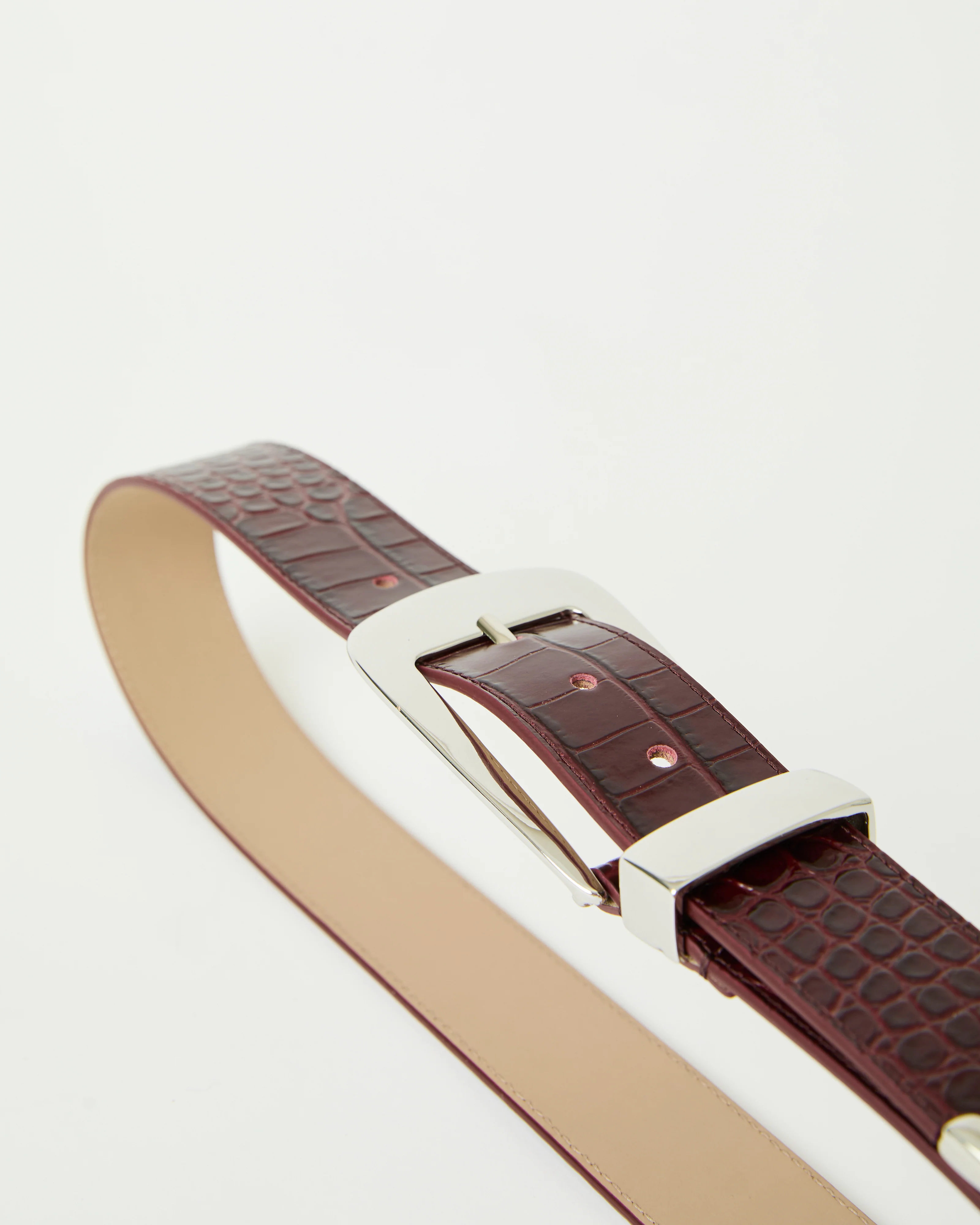 ARDEN CROCO LEATHER BELT - Image 4