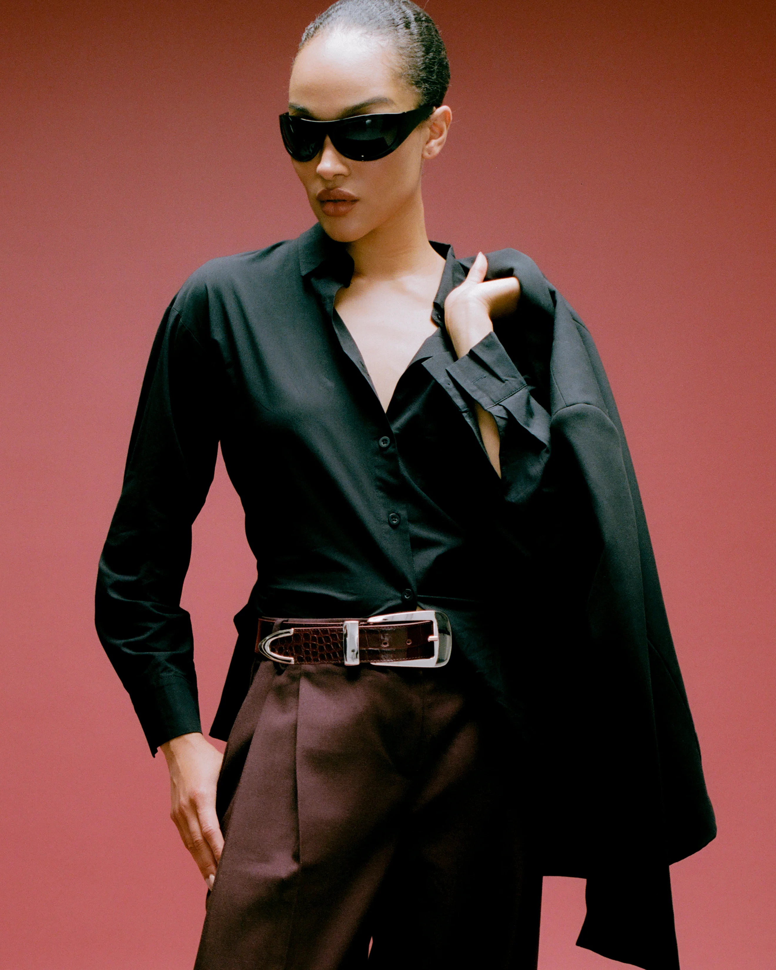 ARDEN CROCO LEATHER BELT - Image 6