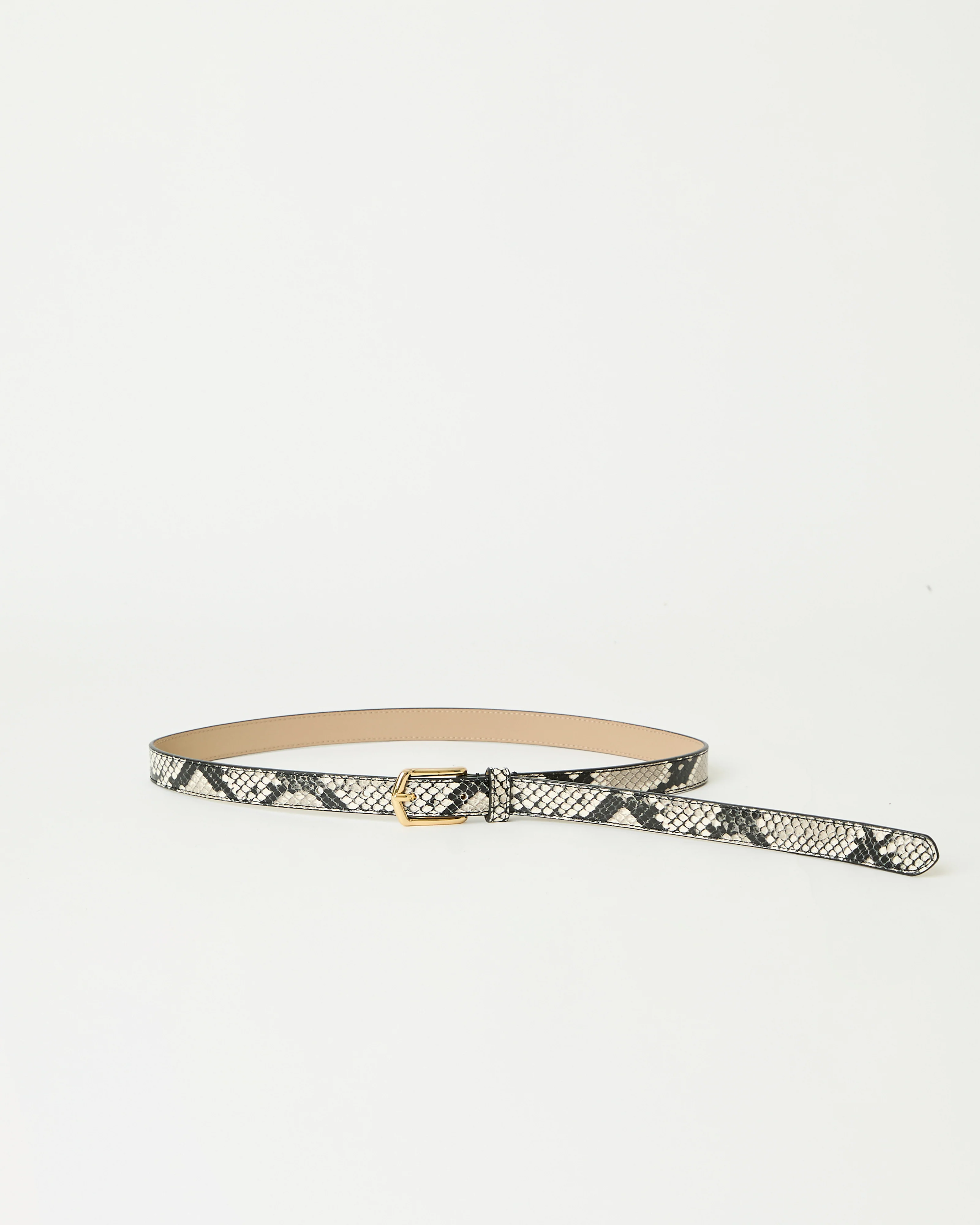 CALVIN PYTHON LEATHER BELT - Image 2