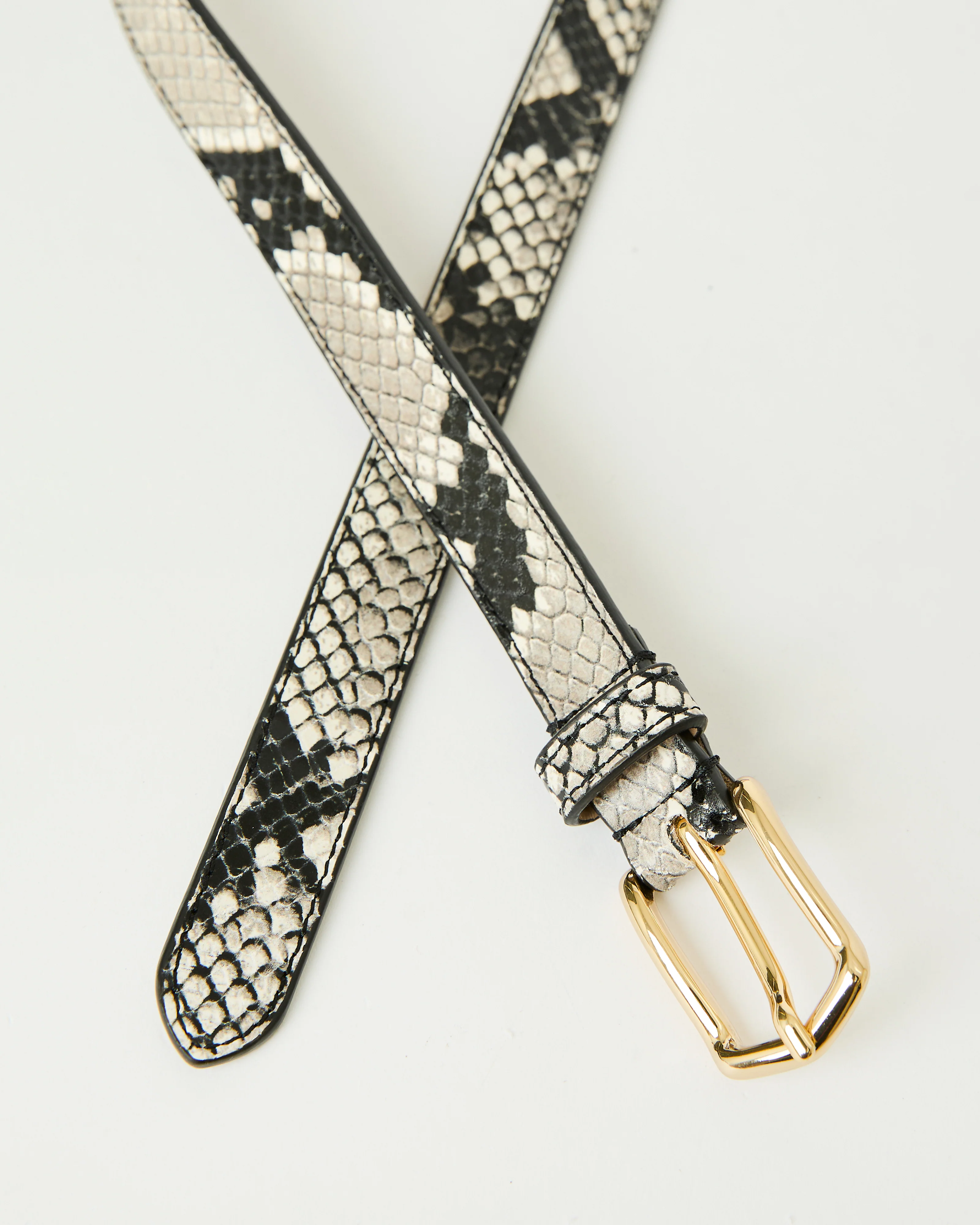 CALVIN PYTHON LEATHER BELT - Image 3