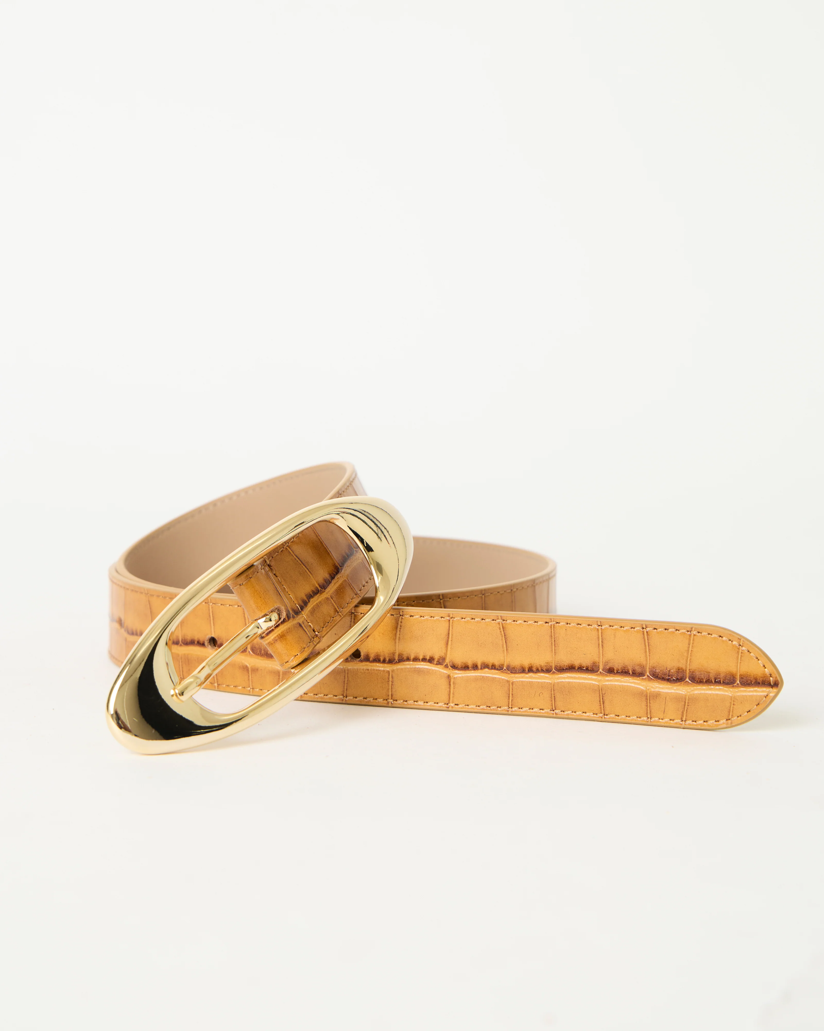 CANDICE CROCO LEATHER BELT - Image 3