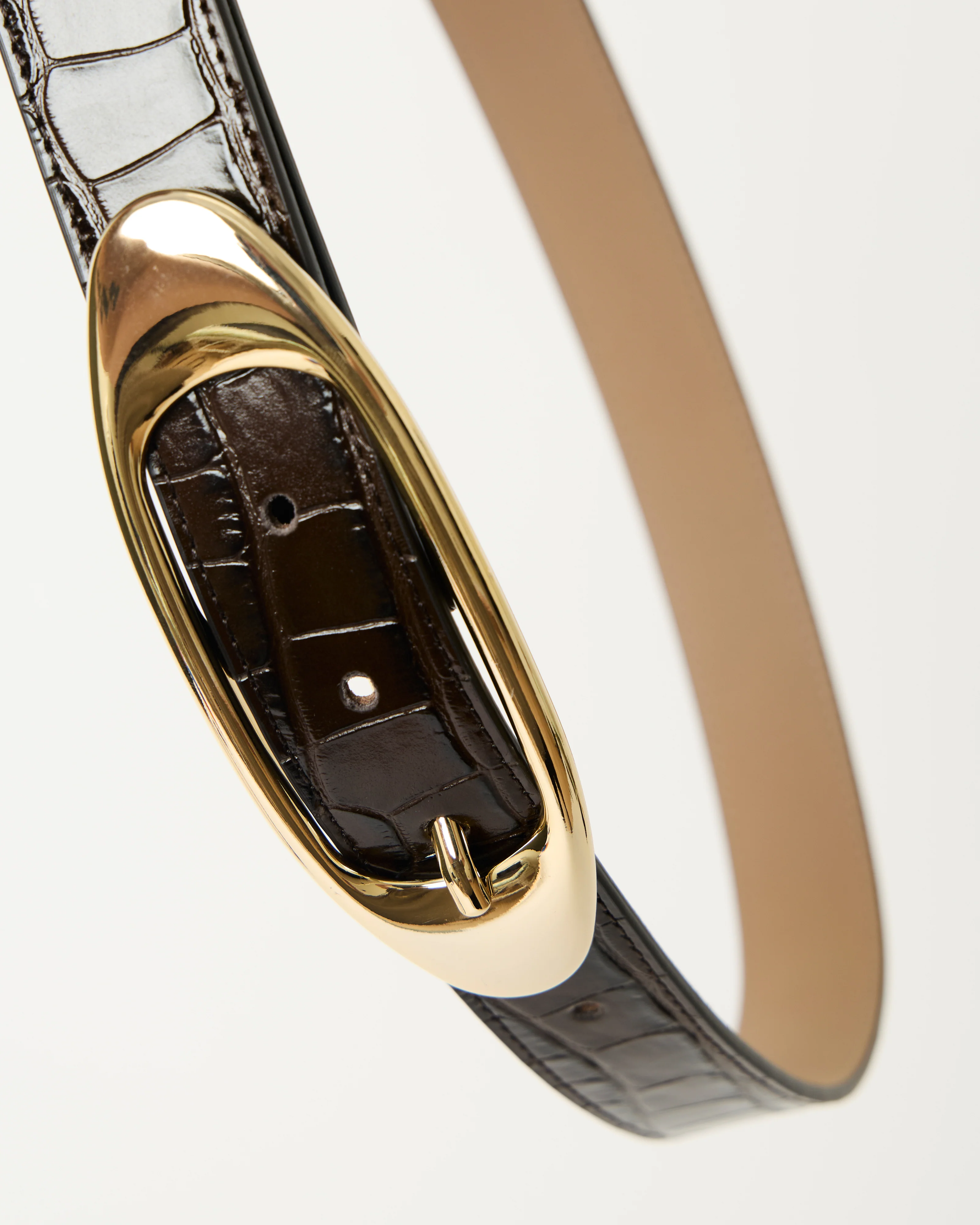 CANDICE CROCO LEATHER BELT - Image 4