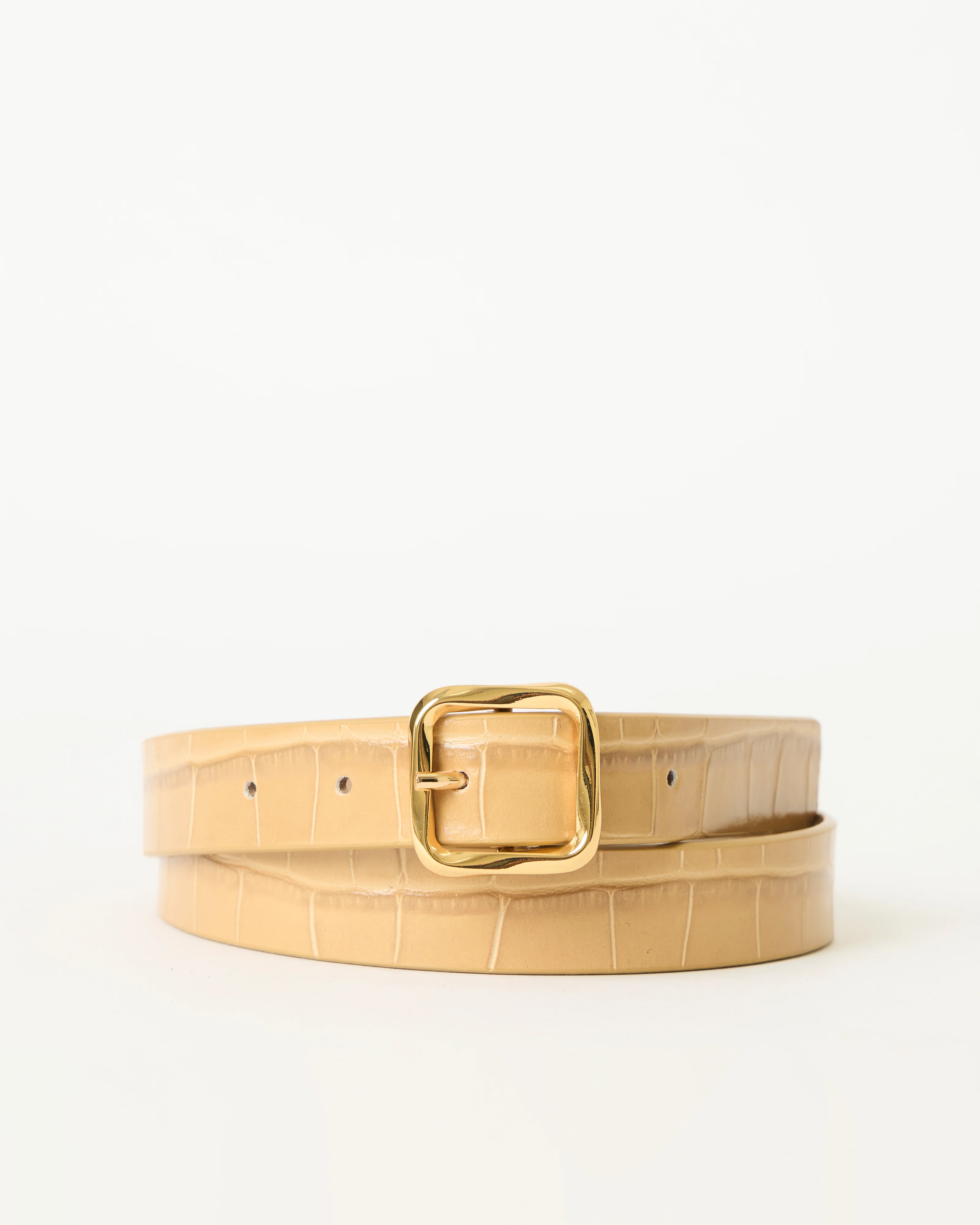 ELLIE CROCO LEATHER BELT - Image 6