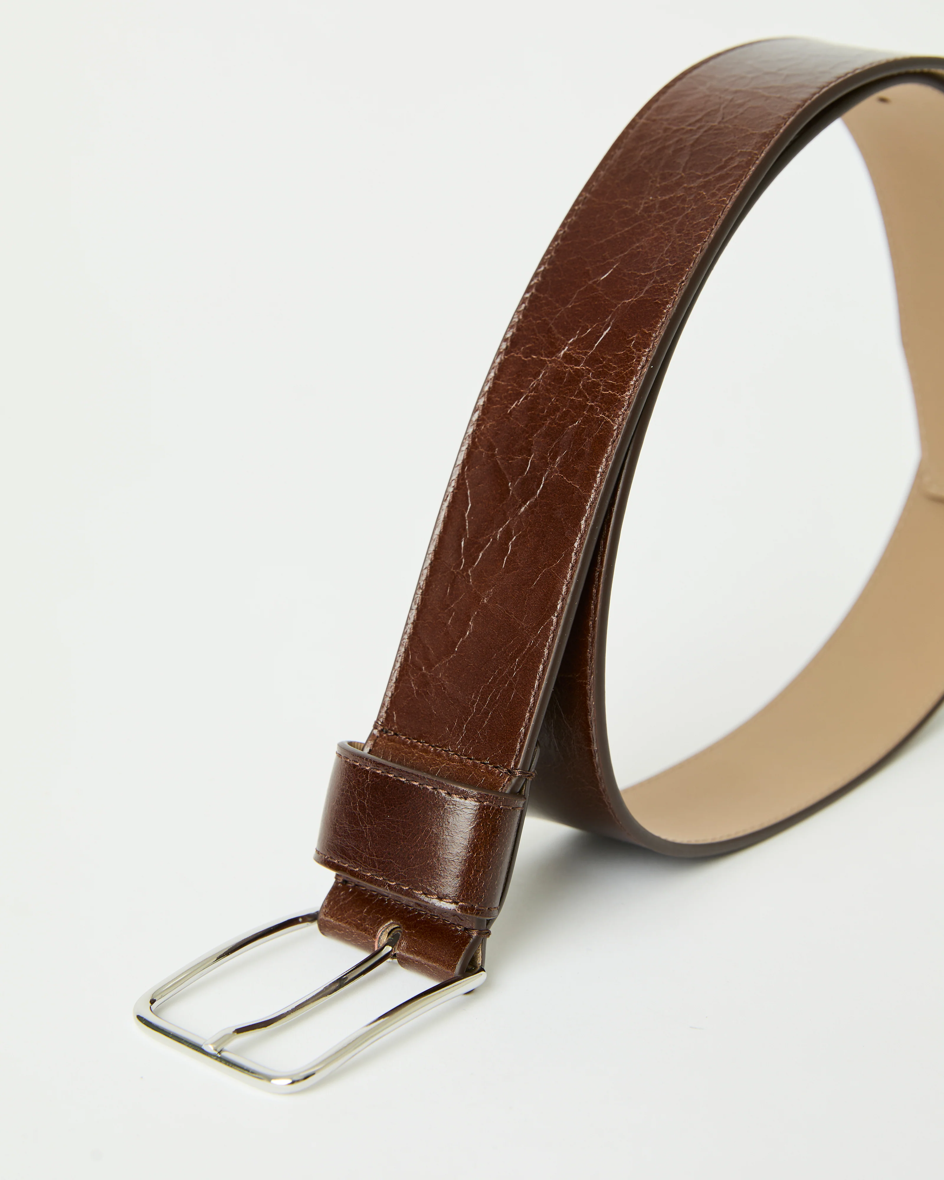 ENZO RUGOUS LEATHER BELT - Image 4