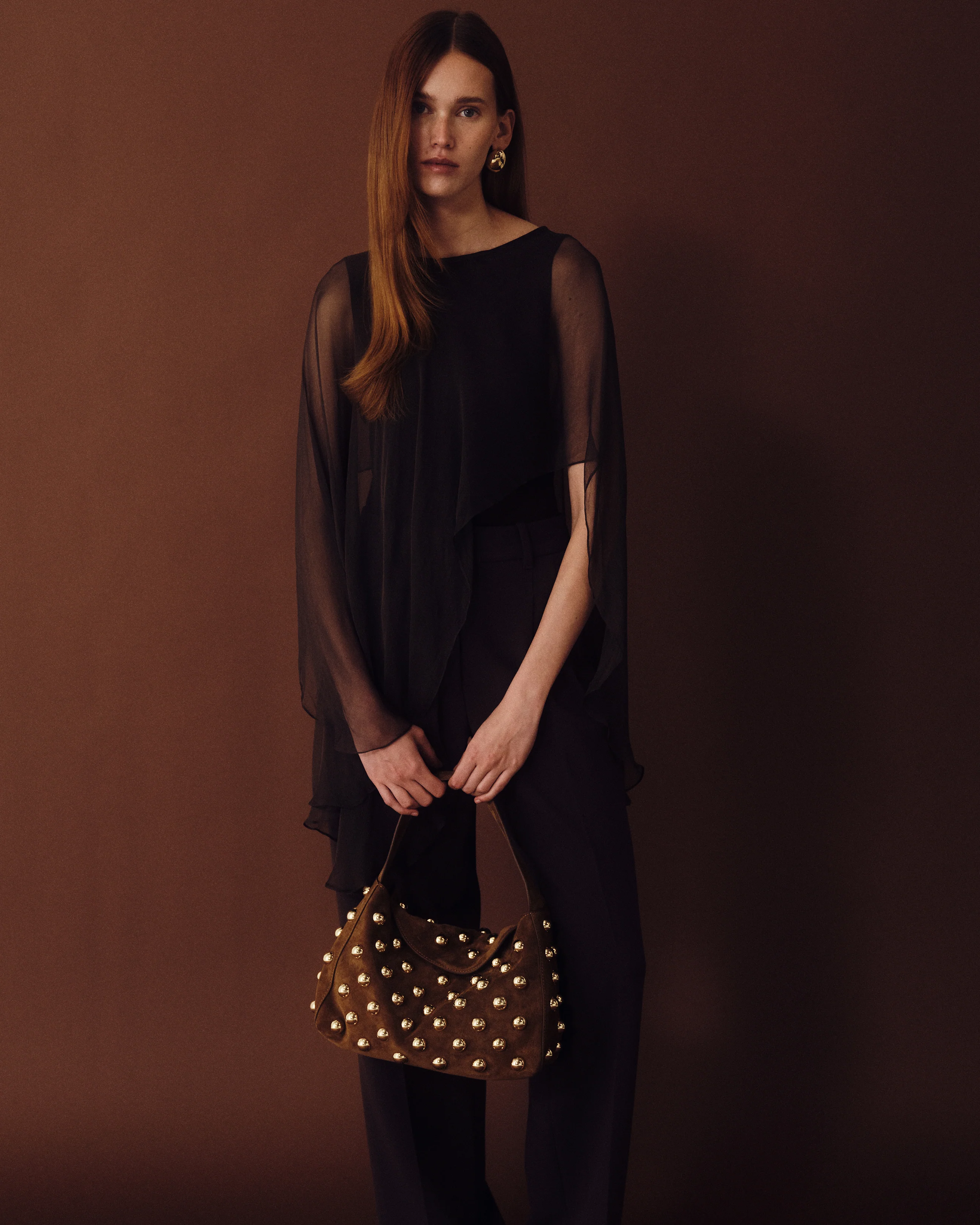 GAIA STUDDED SUEDE BAG - Image 7