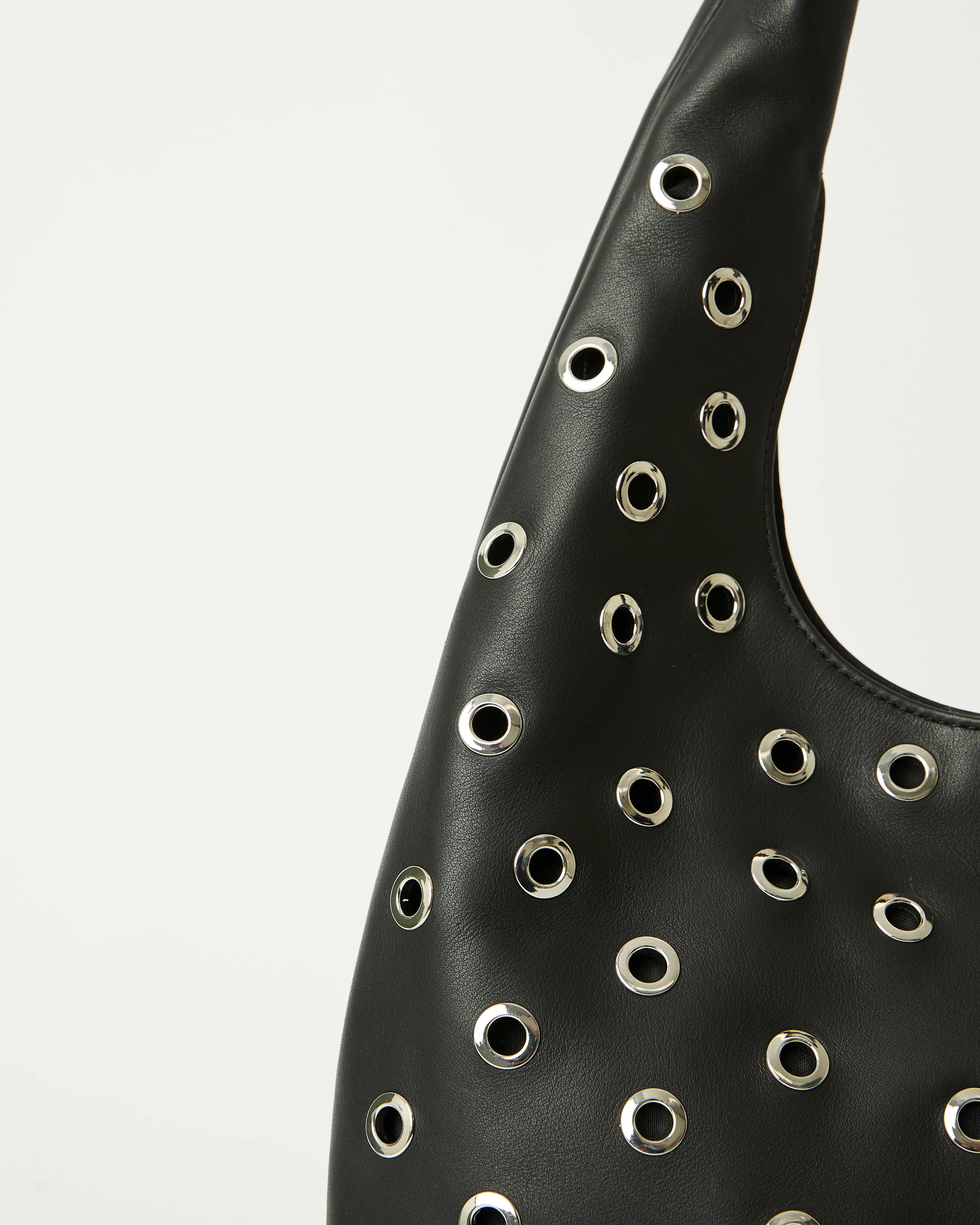 GIA GROMMET LEATHER HOBO - Image 7