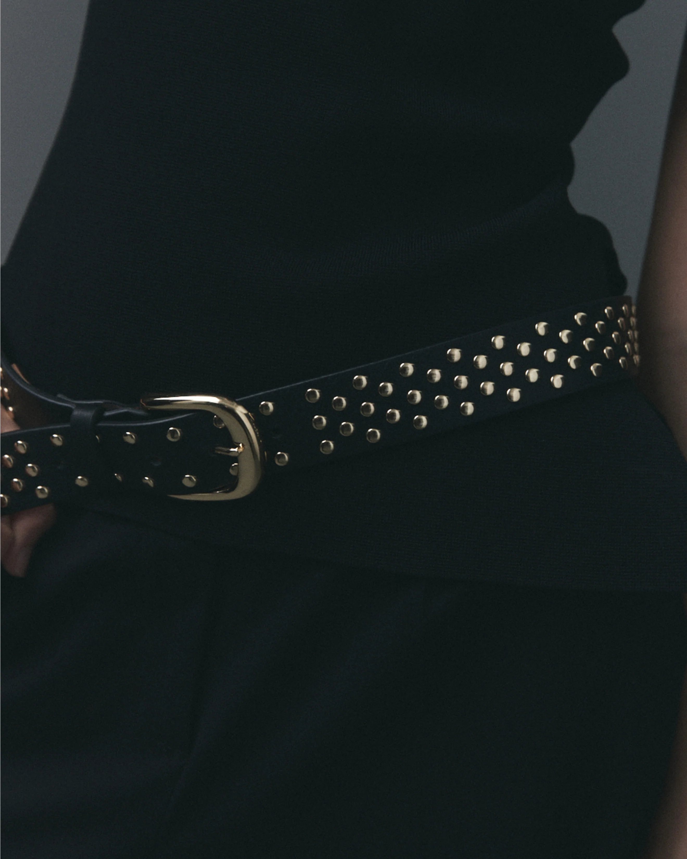 IDRIS STUDDED LEATHER BELT (FINAL SALE) - Image 3