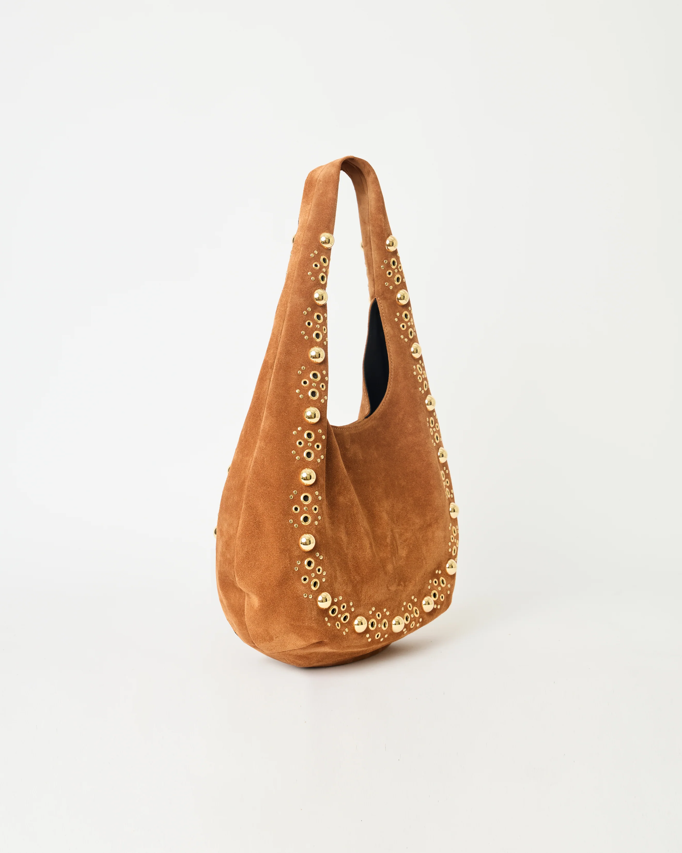 INEZ STUDDED SUEDE HOBO - Image 2