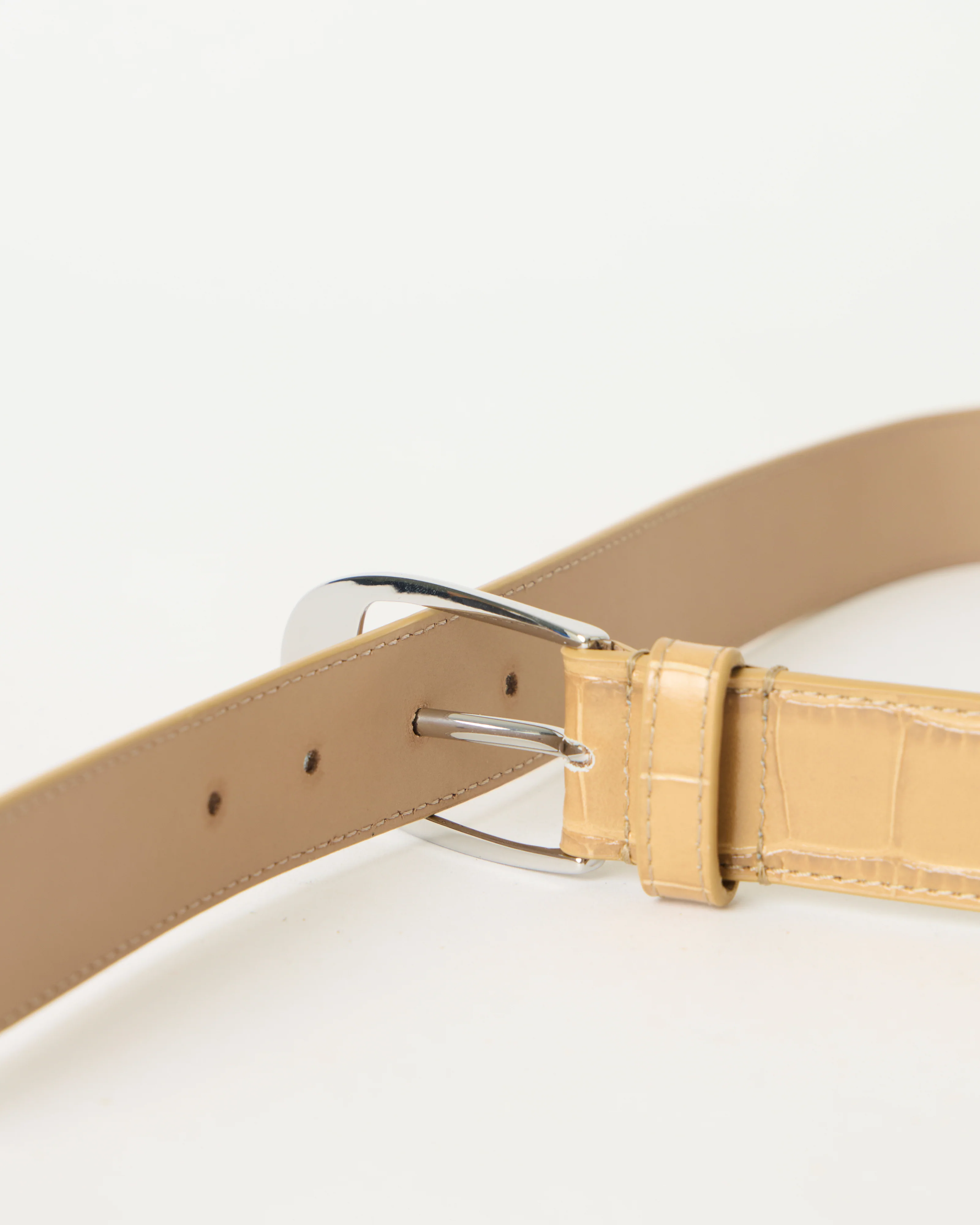 JOSHUA CROCO LEATHER BELT - Image 2