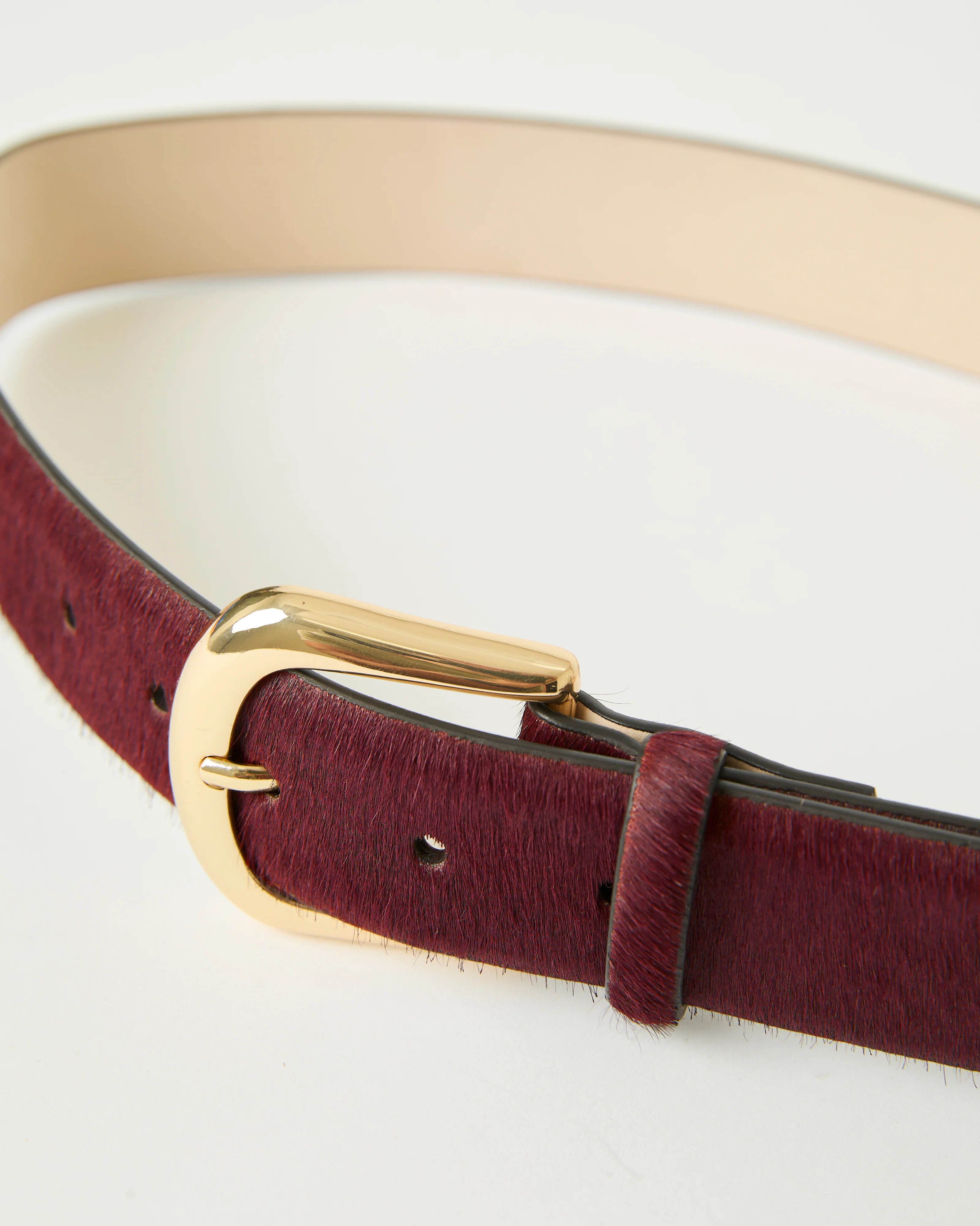KENNEDY CALF-HAIR LEATHER BELT - Image 6
