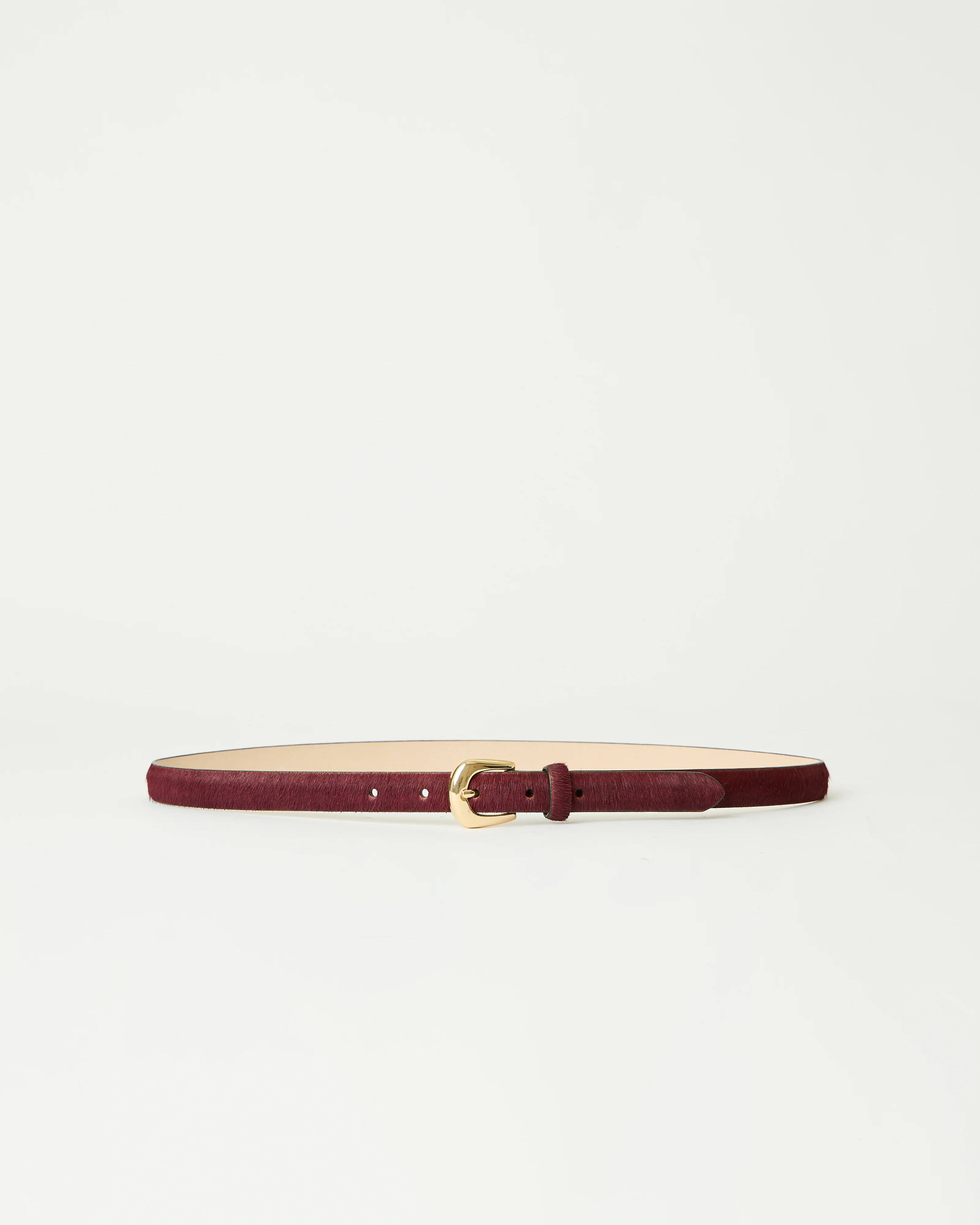 KENNEDY MINI CALF-HAIR LEATHER BELT