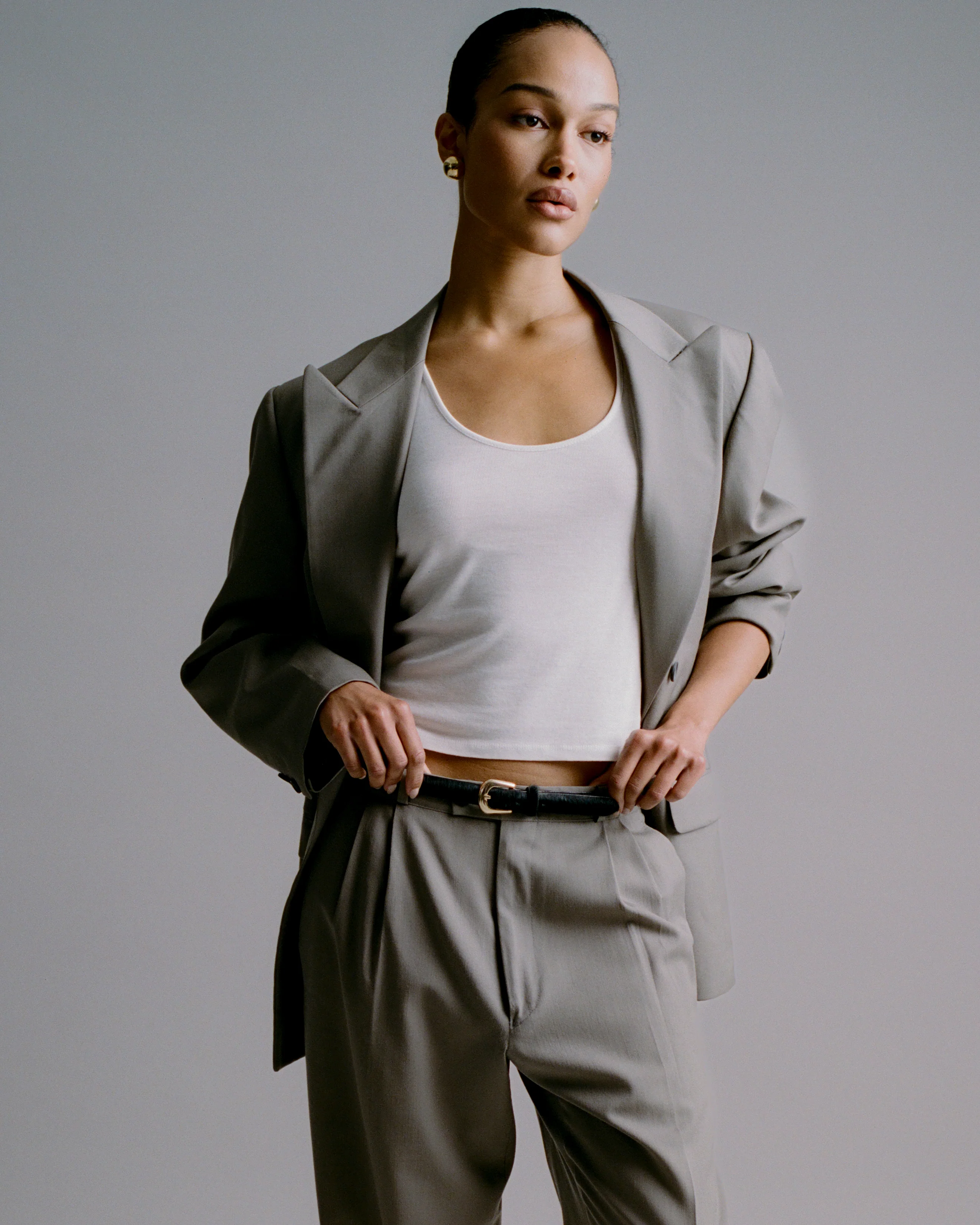 KENNEDY MINI CALF-HAIR LEATHER BELT - Image 11