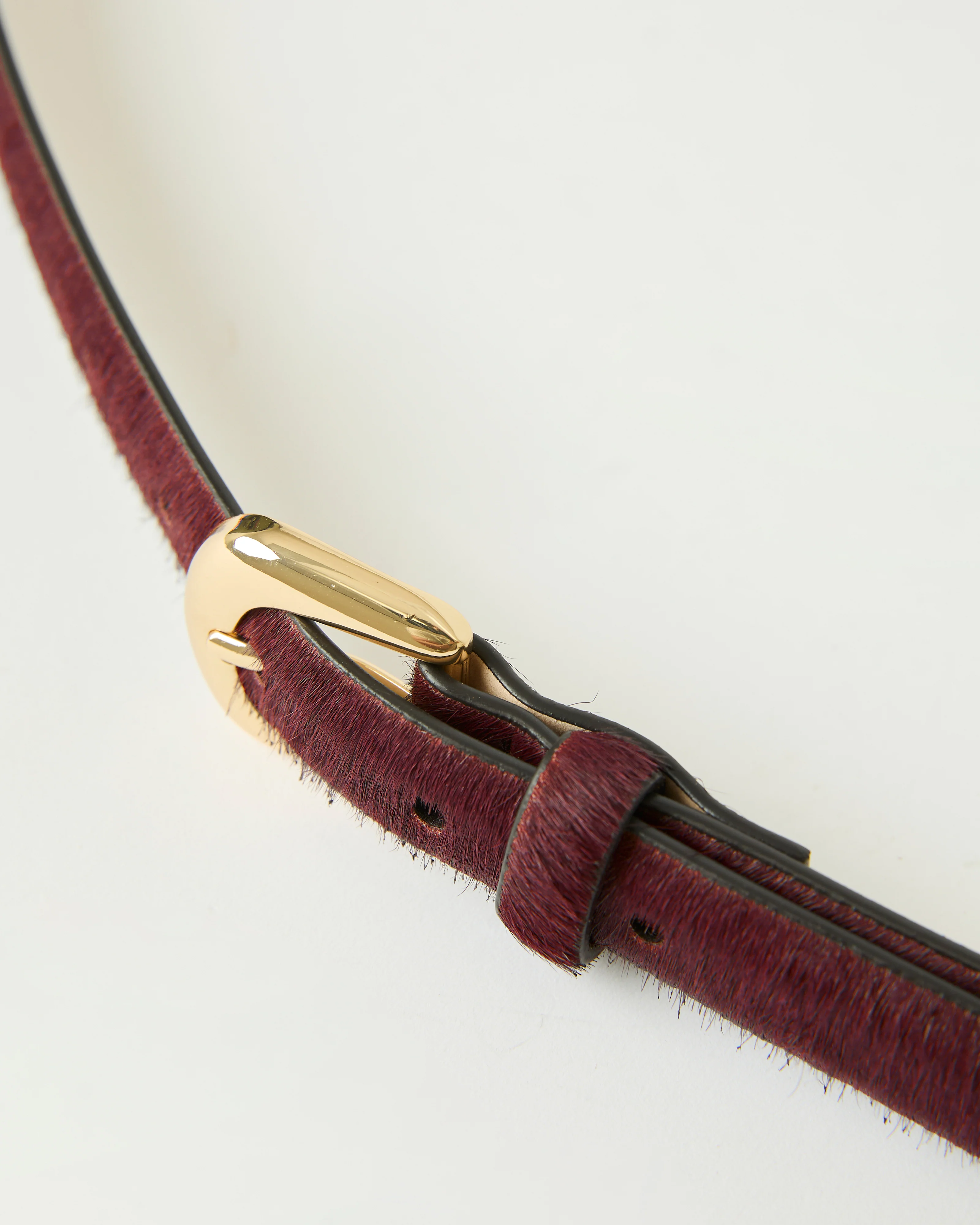 KENNEDY MINI CALF-HAIR LEATHER BELT - Image 6
