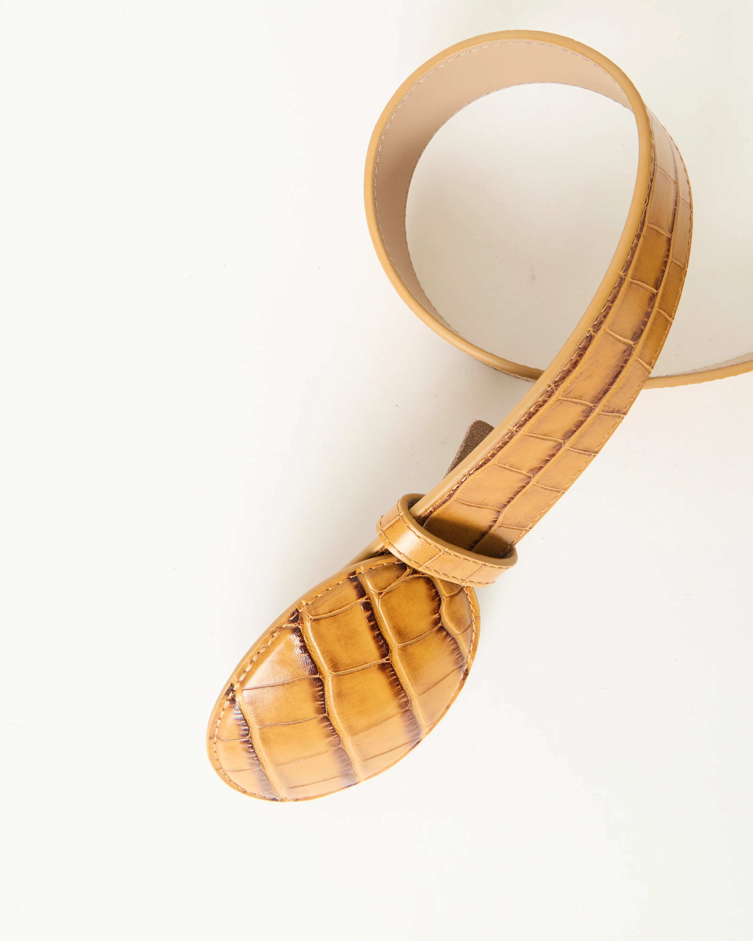 MABEL CROCO LEATHER BELT - Image 5