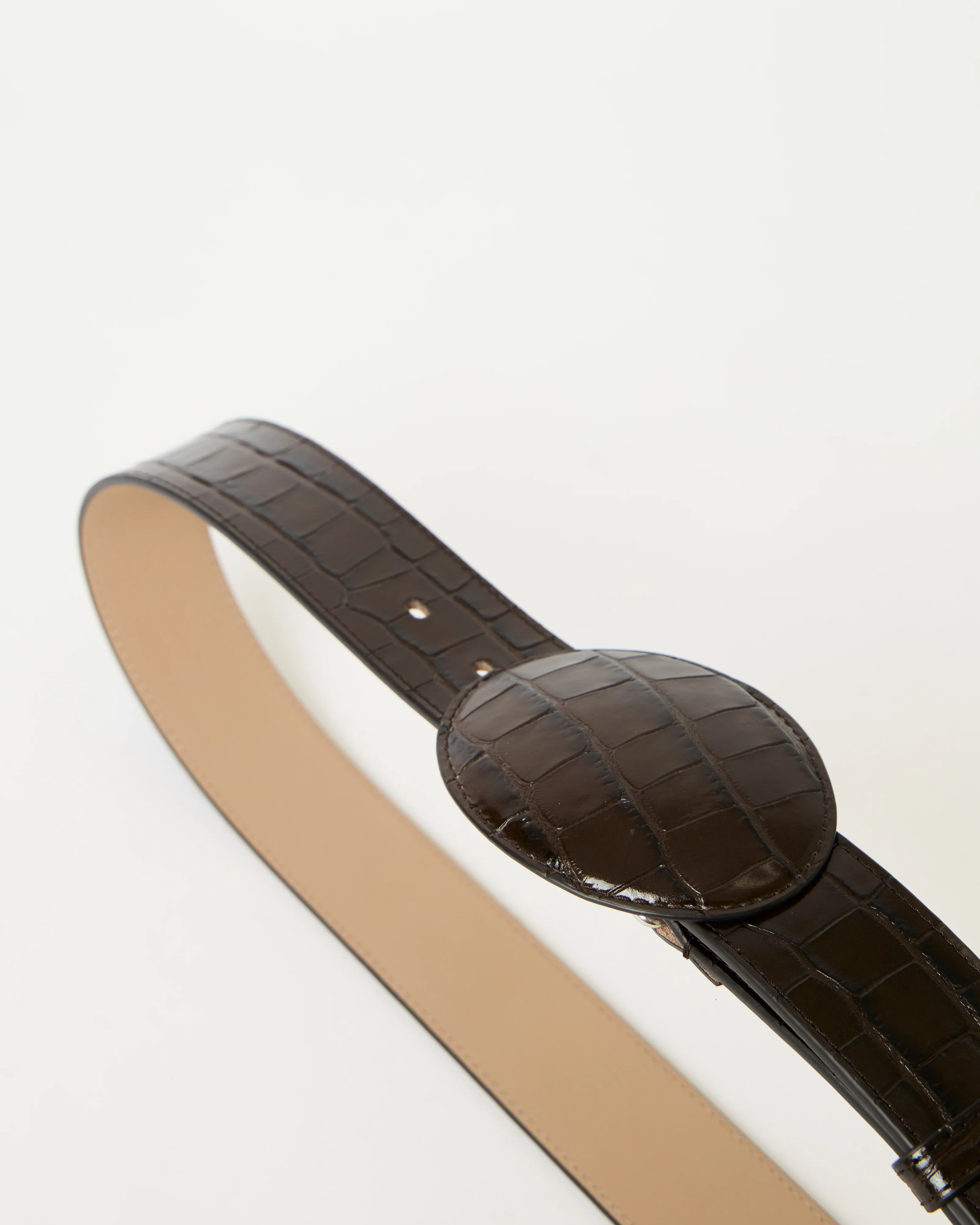 MABEL CROCO LEATHER BELT - Image 6