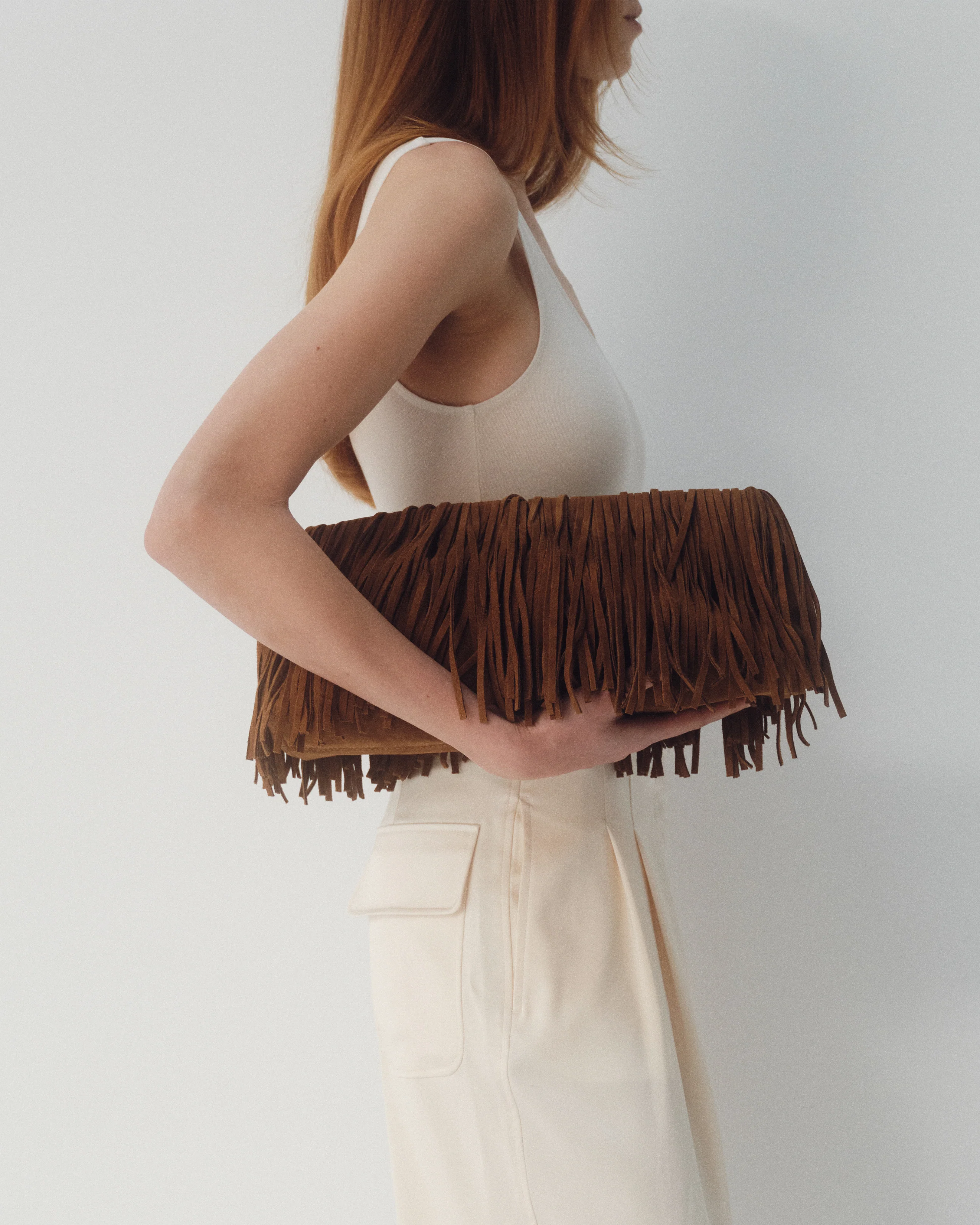 MELROSE SUEDE CLUTCH - Image 11
