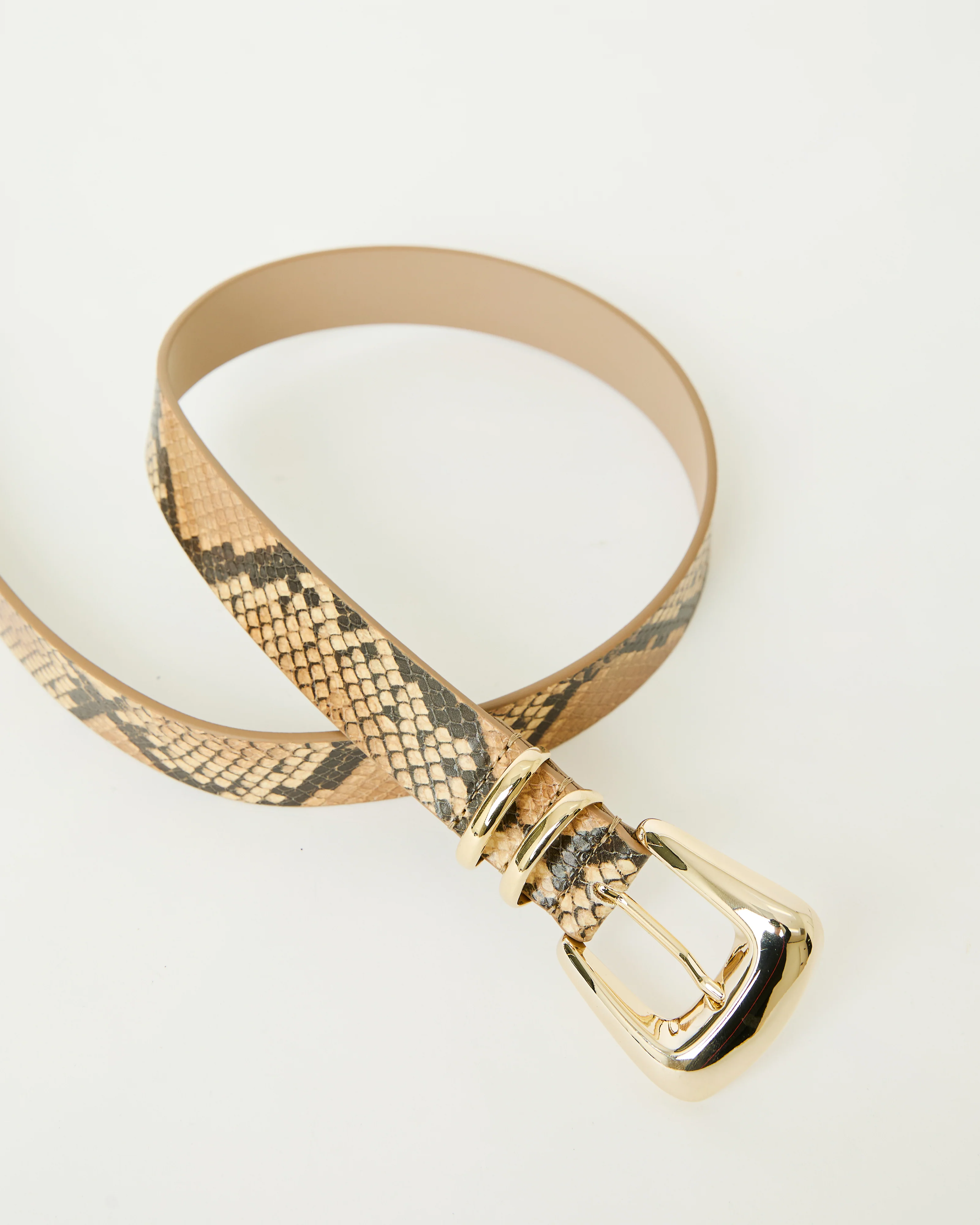 MILAN PYTHON LEATHER BELT - Image 4