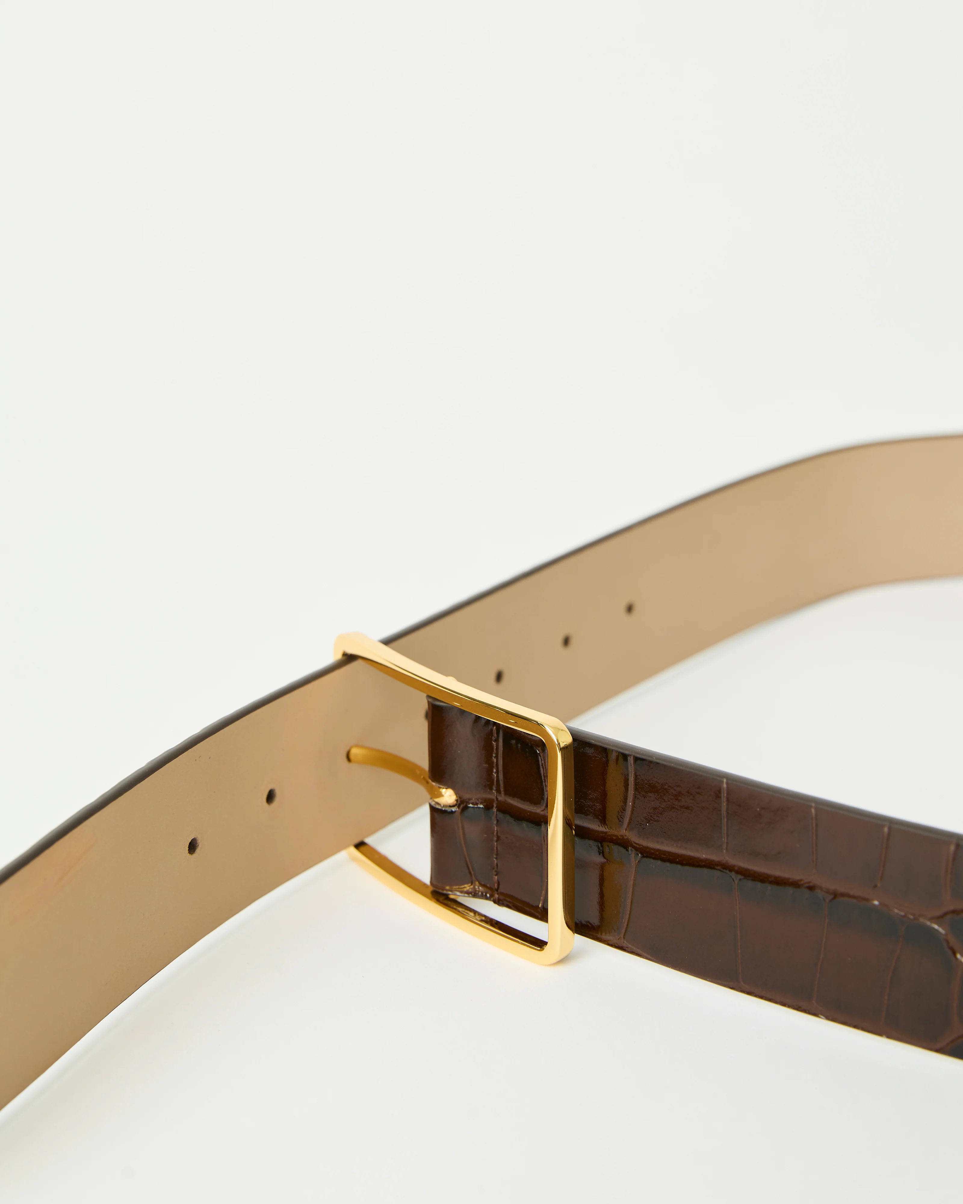 MILLA CROCO LEATHER BELT - Image 3
