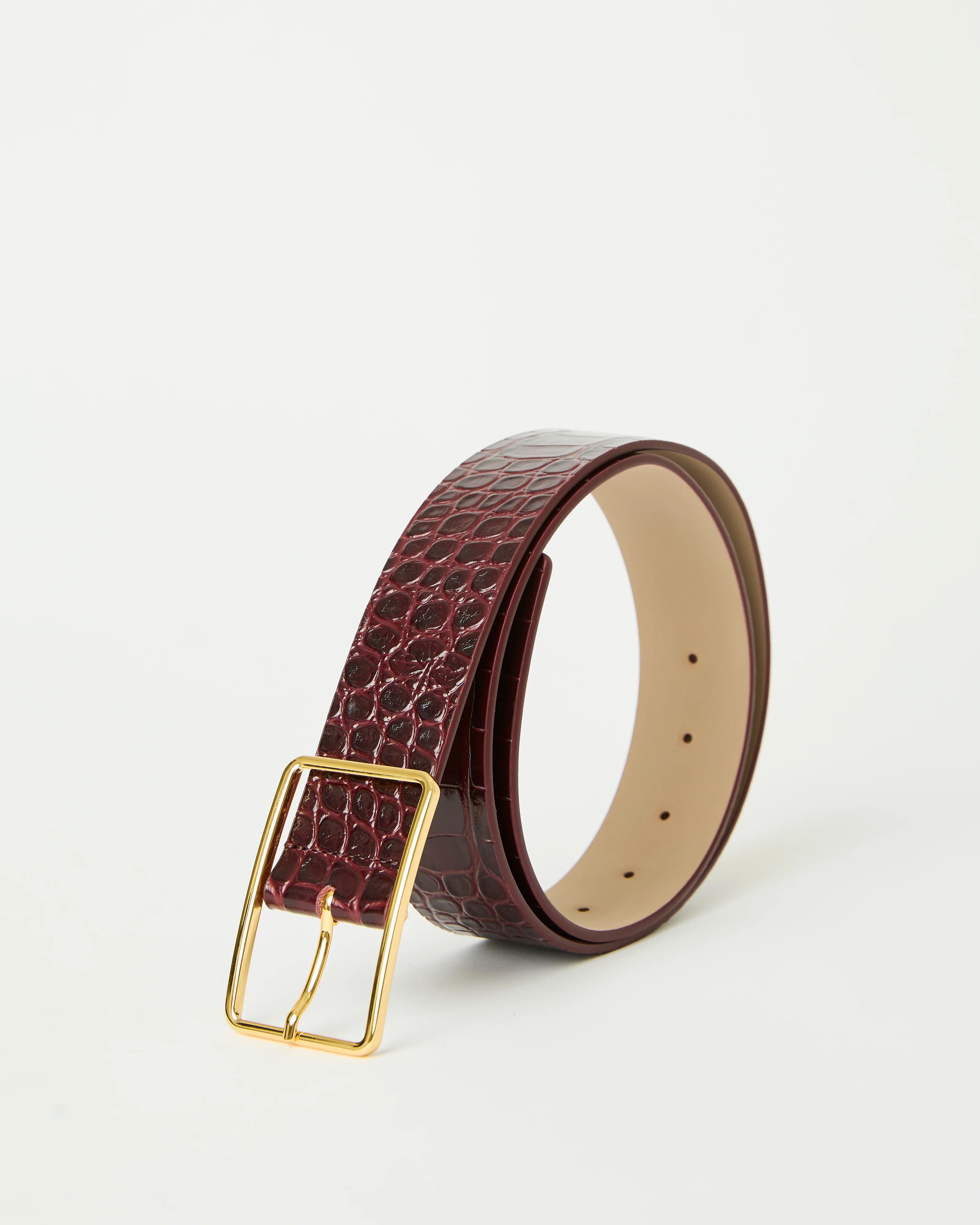 MILLA CROCO LEATHER BELT - Image 4