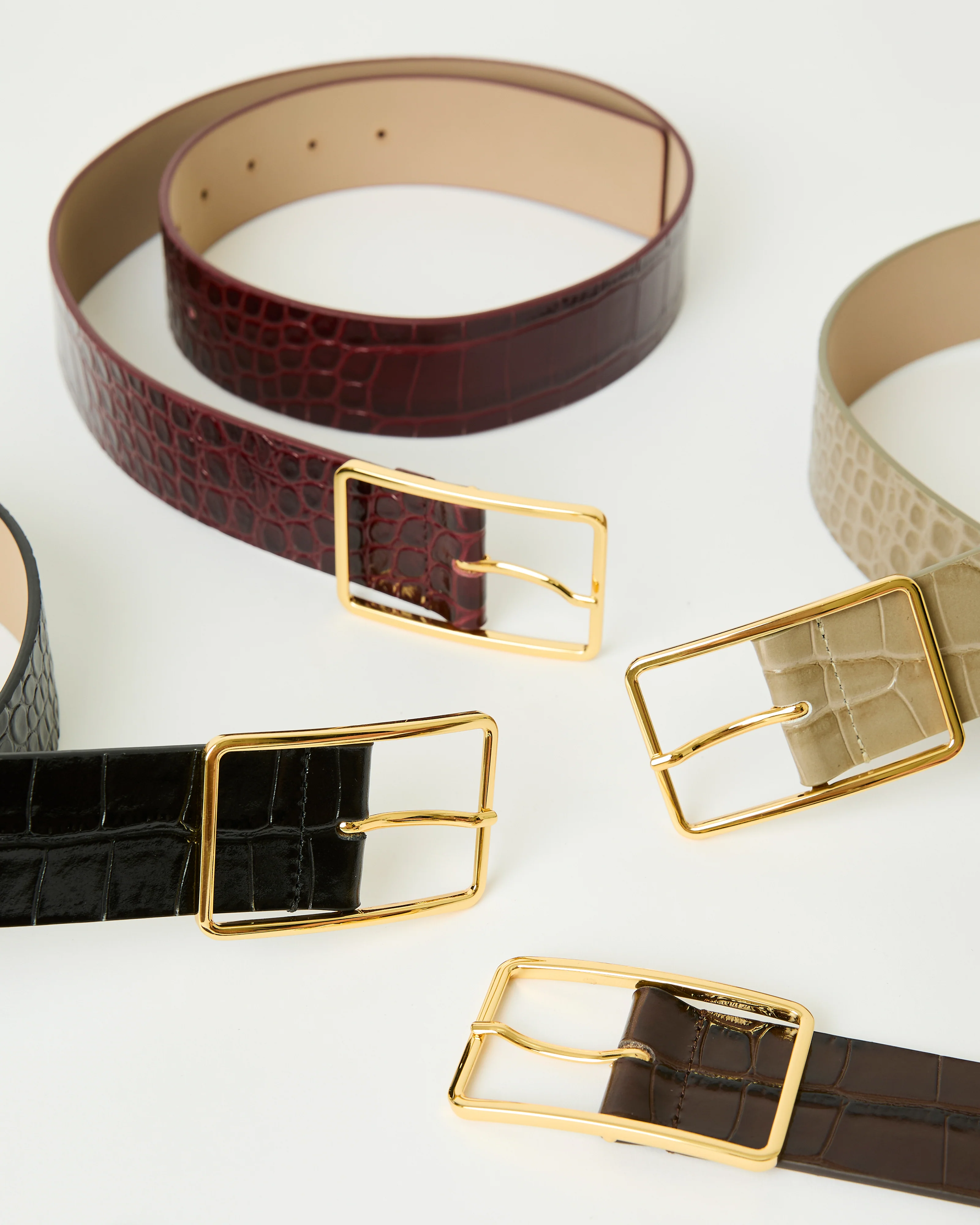 MILLA CROCO LEATHER BELT - Image 5