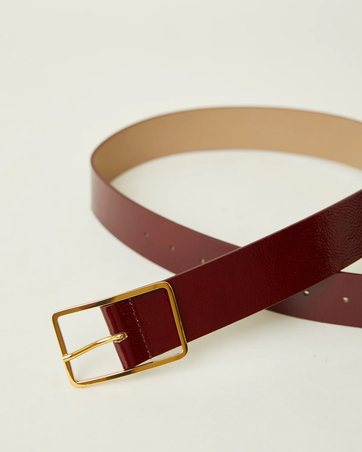 MILLA GLOSS LEATHER BELT - Image 4