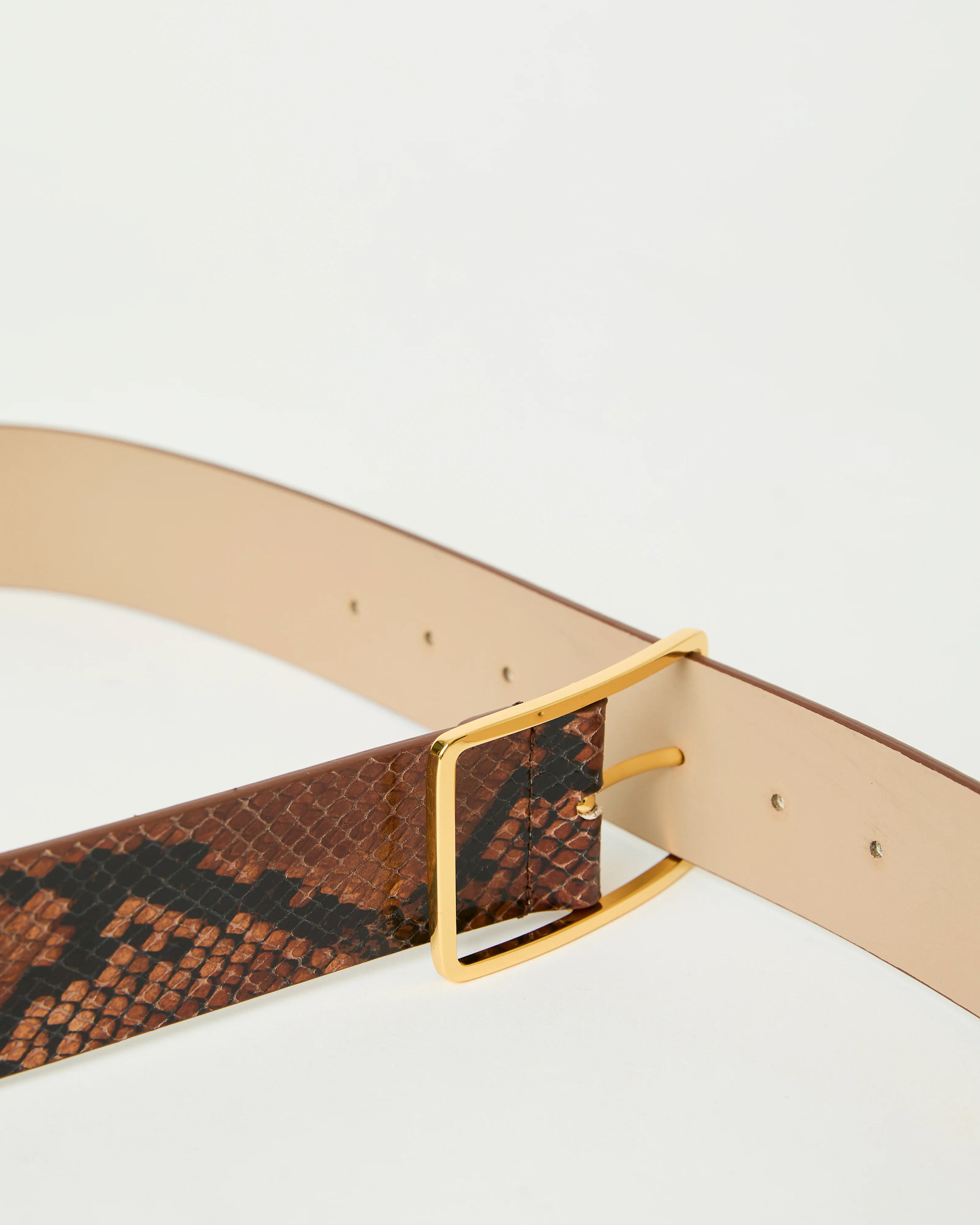 MILLA PYTHON LEATHER BELT - Image 6